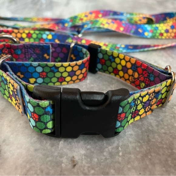 2 Hounds Designs Martingale Collar and Leash - Picture 3 of 3